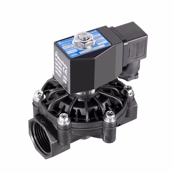 Direkt wirkendes, normalerweise geschlossenes Magnetventil aus Kunststoff für Wasser und Luft